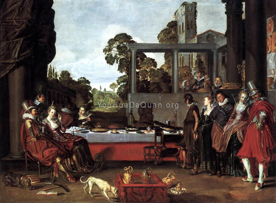 Banquet in the Open Air - 威廉·Pietersz·布伊特文